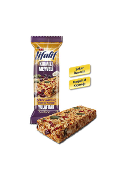 Eti Lifalif Kırmızı Meyveli Yulaf Bar 35 Gr ( 1 ADET )