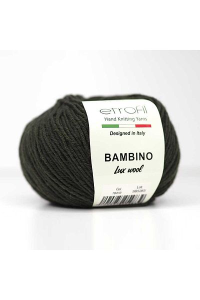 Etrofil Bambino Lux Wool 70410 Χακί Μελανζέ