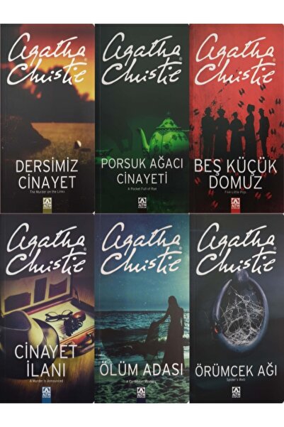 Altın Kitaplar AGATHA CHRISTIE KİTAPLARI ÖZEL BOY 6 ADET KİTAP SET