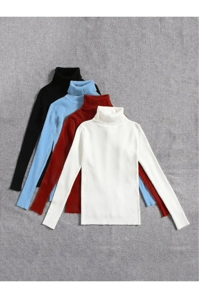 efraim giyim EFRAİM GİYİM 6 штук з коміром (рибальський комір) Казак (чорний ...