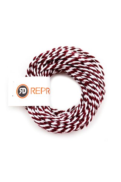 reprodesign Burgundy White Two-Color Gift Packing Rope (New Year Gift Packing Rope) 10 Meters