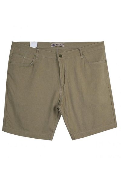 marufshop Ανδρικό κοντό σορτς από 100% βαμβακερό υφαντό σε μεγάλο μέγεθος