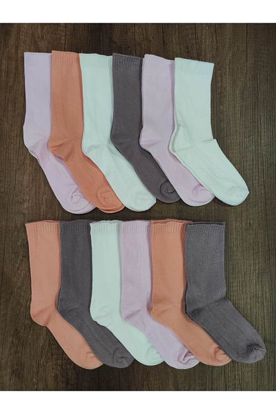 Leement socks Детски памучни чорапи с мирис 12 чифта удобни ластици