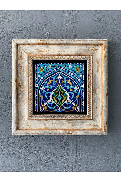 Oscar Stone Decor Decor de perete din piatră înrămată 20 x 20 cm Model de gresie
