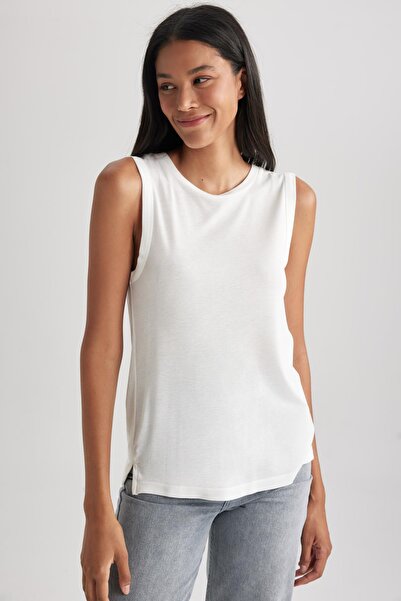 DeFacto Regular Fit Crew Neck Ribbed Camisole Athlete B3559ax23hs