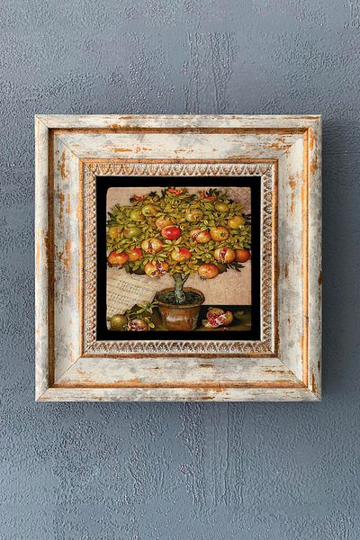 Oscar Stone Decor Framed Stone Wall Decor 20X20 Cm-Wall Decor Oscar Stone Decor