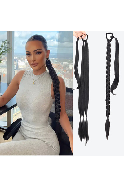 Suzan Peruk Coada de cal lungă împletită