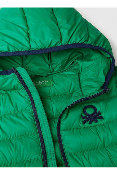 Benetton Green Boy's Coat 2TWDCN025