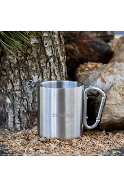 Proware Double Walled Stainless Steel Cup with Carabiner