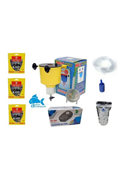 Atılım Akvaryum Artemia Çıkarma Seti TAM PAKET(Hava Motoru Dahil)
