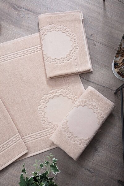 sarra Σετ 3 τεμαχίων Etamine Embroidery Mat - Kapiçino