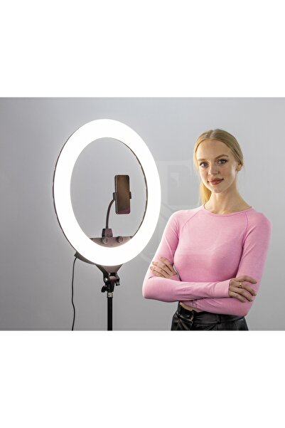 EN SİGA Döküm Ayaklı 22 Inç 600 Led Tripod Rıng Lıght Işık Influencer Youtuber Işığı Güzellik Makyaj Led