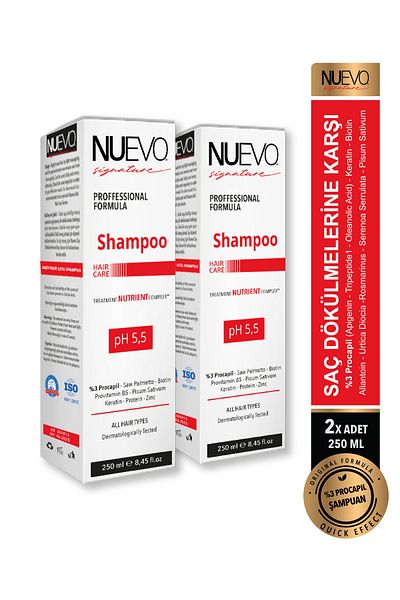 Nuevo Signature 3% Procapil Anti-Hair Loss 2 Pieces Shampoo - After Hair Transplant