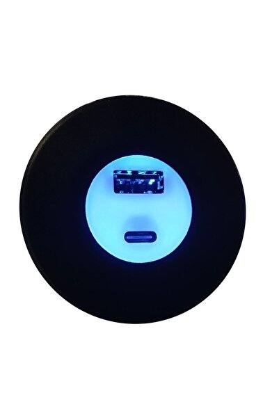 Genel Markalar sfeyx & Typ-c Işıklı Araç Şarj Soketi 12-24v 2,4a news sfey 997516