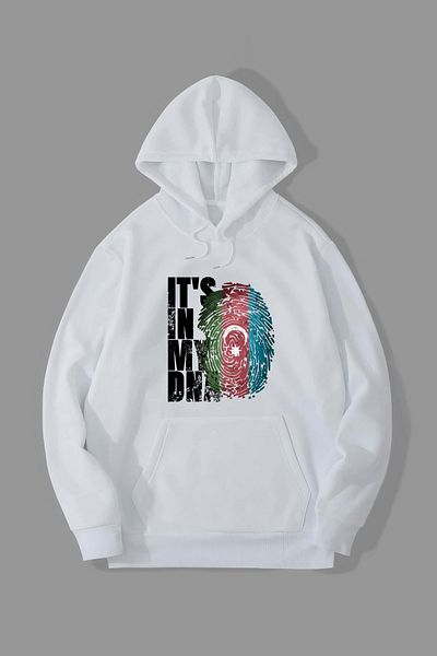 Jooy Company Este în My Dna Azerbaidjan Flag Design Hanorac cu glugă