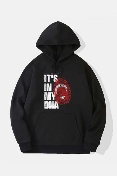 Jooy Company Hanorac cu glugă cu design steagul turcesc It&#39;s In My Dna