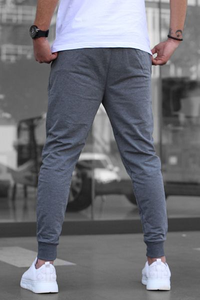 Tight Lady Ανδρικό αθλητικό παντελόνι Anthracite Cuffed Slim Fit / Φούτερ