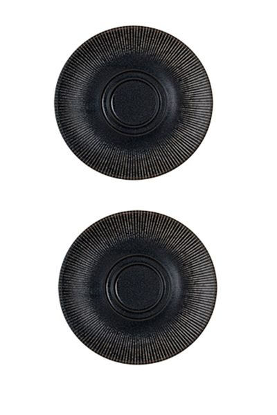 İkram Dünyası Reckless 270 Cc Cappucino Cup and Saucer - Anthracite Set for 2