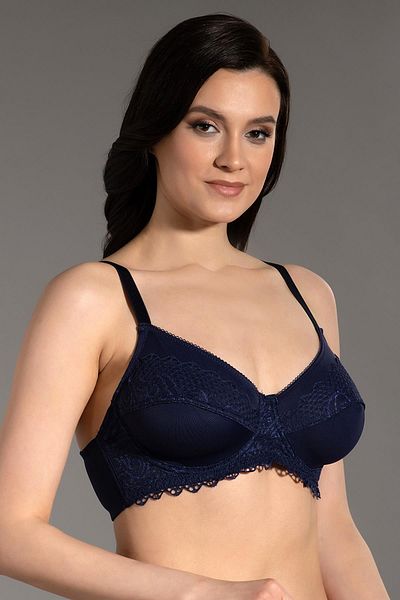 cotonhause Women's Navy Blue Recovery Bra348110