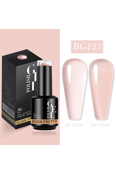 Born Pretty JELLY NUDE GEL 15 ML YARI SAYDAM KALICI OJE