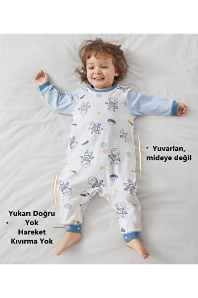 naynes Uzun Kollu Bebek/Çocuk Tulum-Pijamaları-Salopet, 100 % Organik Pamuk, Dört Mevsim, 4-5 Yaş