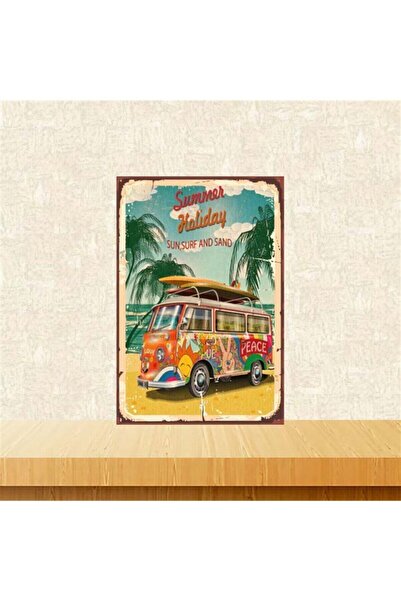Summer Holiday 20x30 cm Retro Wooden Poster Tkfx4218