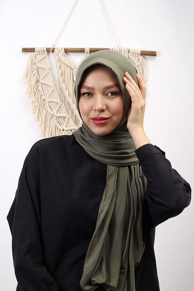 SpecialScarf Hijab Fashion PRACTICAL SHAL PREPARATE PLUG-IN ORGANIC FLAT COMBED COFFEE COLOR