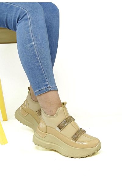 LETAO Pantofi sport de mers sport cu platformă, casual, cu talpă înaltă