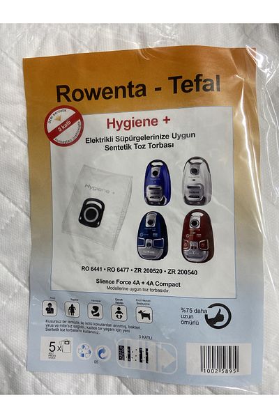 Rowenta Tefal 10 Pieces Vacuum Cleaner Dust Bag