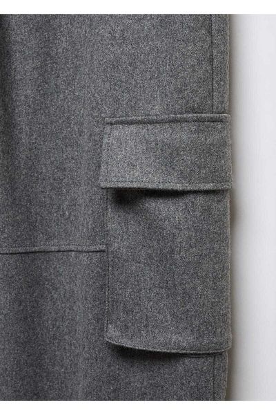 MANGO Woman Wool blend cargo pants
