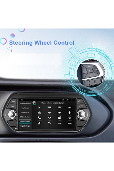 EXVOL FİAT EGEA ANDROİD MULTİMEDYA 2GB-32GB CARPLAY 7 İNC HD 2.5D IPS EKRAN KAMERA HEDİYELİ