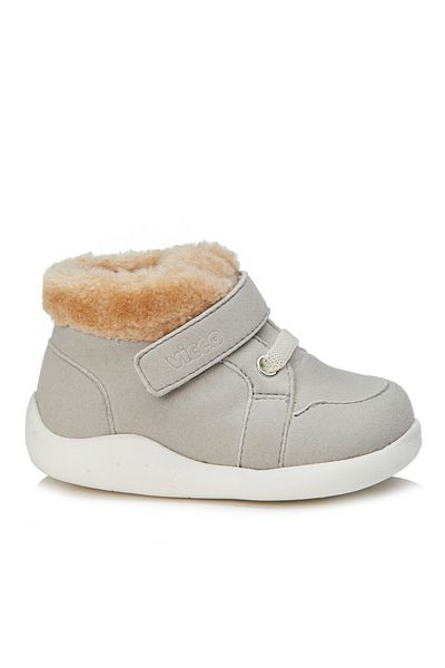 Vicco Γνήσια Ορθοπεδικά Γούνινα Unisex Baby Grey Daily Boots
