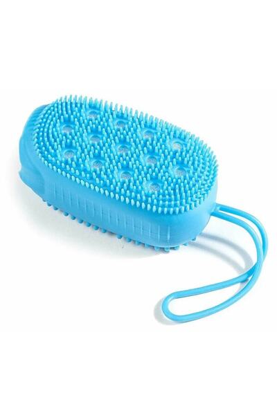 Bunyon إسفنجة إسفنجية مزدوجة الجوانب من السيليكون لفرك الجسم الخلفي، فرشاة اس...