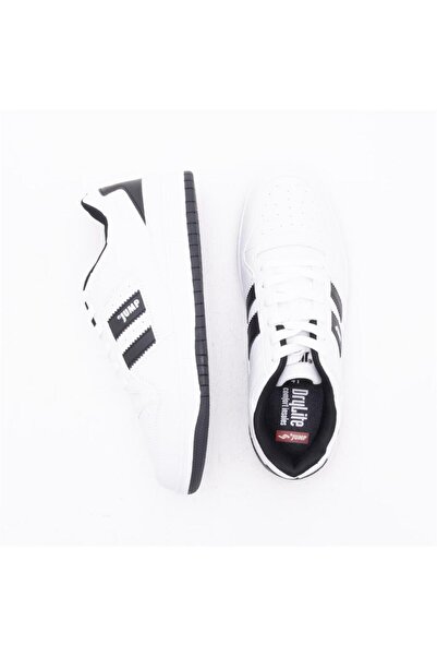 Jump 28505 White - Black Stripe Unisex Sneaker Daily Comfortable Sports Shoes