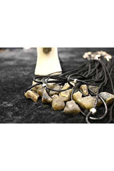 Buhara Stone LABRADORİT HAM TAŞ KOLYE