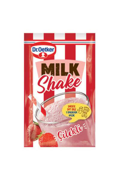 Dr. Oetker Dr.Oetker Milkshake Toz Karışımı Çilekli 22 G ( 5 ADET )