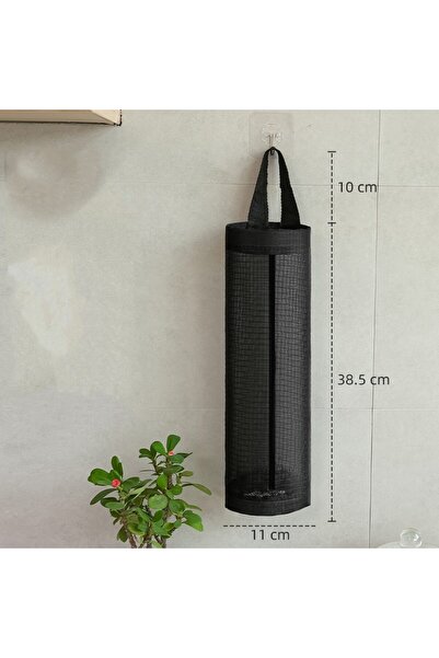 ebulduk Poşetlik - Poşet Organizatörü - Asılabilir Naylon Poşet Toplayıcı - Poşet Saklama Sepeti- 1 Adet