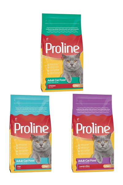 Pro Line Adult Cat Food 1200 gr X 3 Pack