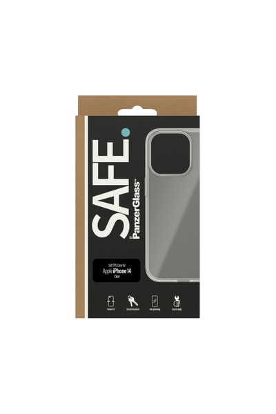 Panzer Glass SAFE. Soft TPU Case for Apple iPhone 14/13 Şeffaf Kılıf