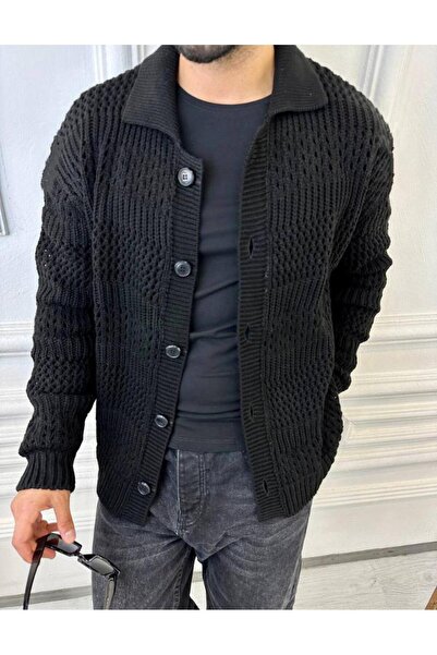 elkumoda سترة محبوكة فضفاضة منقوشة خاصة كبيرة الحجم