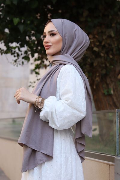 shalby Cotton Cazz Shawl Hijab Stone