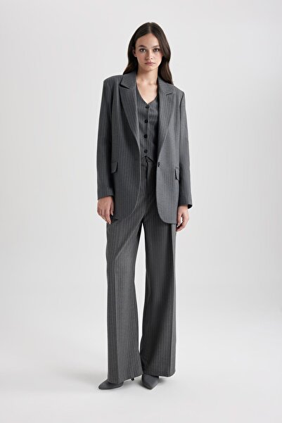 DeFacto Wide Leg Pocket High Waist Wide Leg Pants B4499Ax23Wn