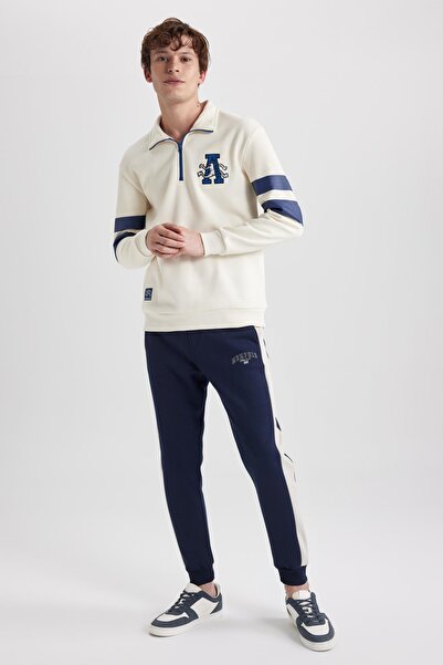 DeFacto Nyomtatott Slim Fit Jogger melegítőnadrág - derékfűzős, rugalmas szárú A4437ax23au