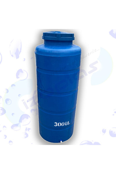 İZOPLAS 300 Litre Polietilen Su Deposu (DİKEY - MAVİ RENK)