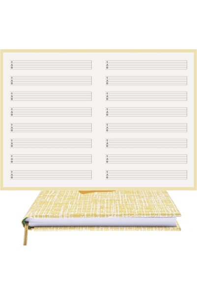 BİDEFTER مفكرة جيتار (خط قطع يمين مع مفاتيح تاب) 100% صناعة يدوية، خياطة يدوي...