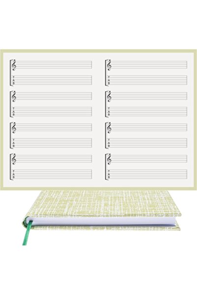 BİDEFTER مفكرة جيتار (مفاتيح اليسار والرقم) 100% صناعة يدوية، خياطة يدوية (خي...