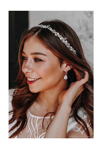 BBA TULLE STORE Nunta Mireasa Handmade Cristal Perla Accesoriu pentru Par Mir...