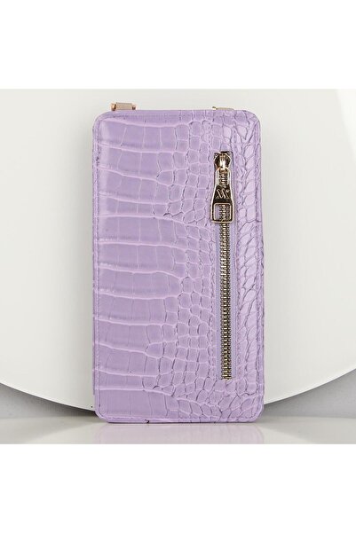 My Valice My Valice Leather Crossbody Wallet and Card Holder Compartment Phone Bag 1618 Lilac