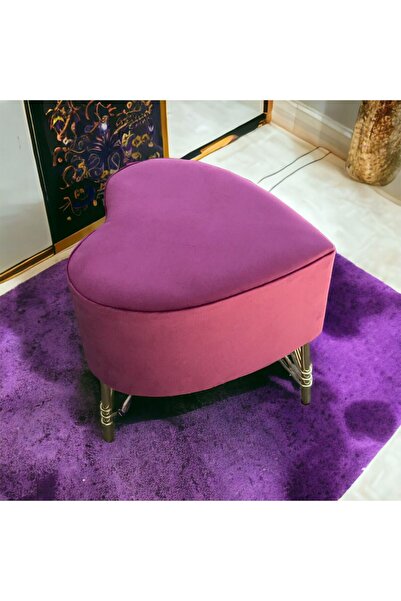 ne-sil home furniture Kalpli puf oturma pufu bench puf kalp şeklinde ayaklı p...