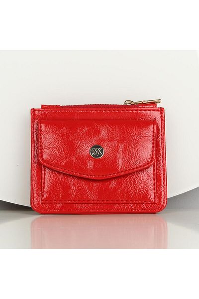 My Valice Women's Leather Wallet and Card Holder 1619 Red